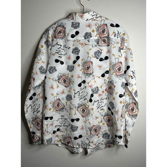 Karl Lagerfeld button down blouse - Picture 2 of 6